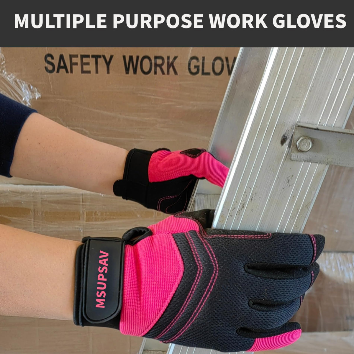 MSUPSAV gloves with forefinger touchscreen compatibility for easy device access