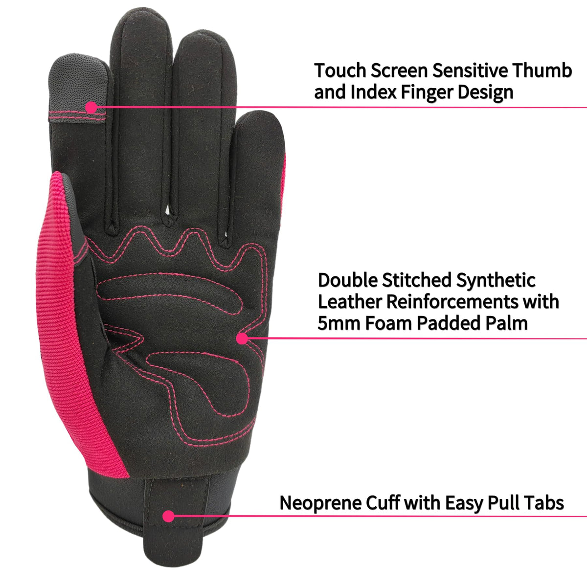 MSUPSAV gloves with thumb touchscreen compatibility for quick device use outdoors