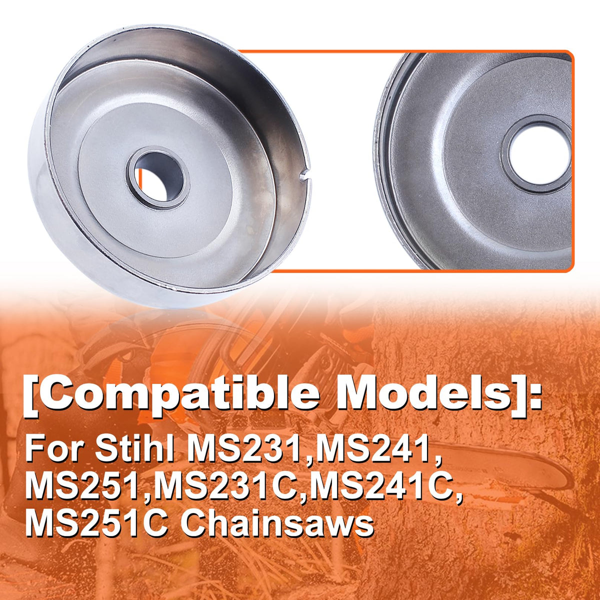 MtAnlo clutch washer provides secure engagement during maintenance.