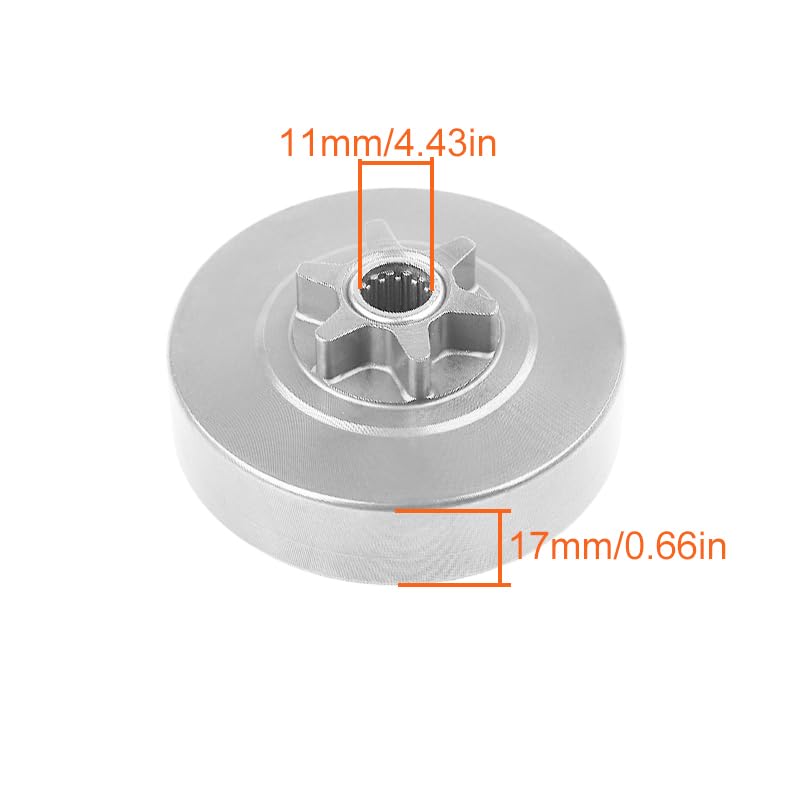 Mtanlo 6T sprocket drum for Husqvarna 235e supports reliable engagement during cutting.