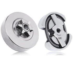 Mtanlo clutch drum assembly with 6T sprocket for Husqvarna 120 enables smooth clutch engagement.