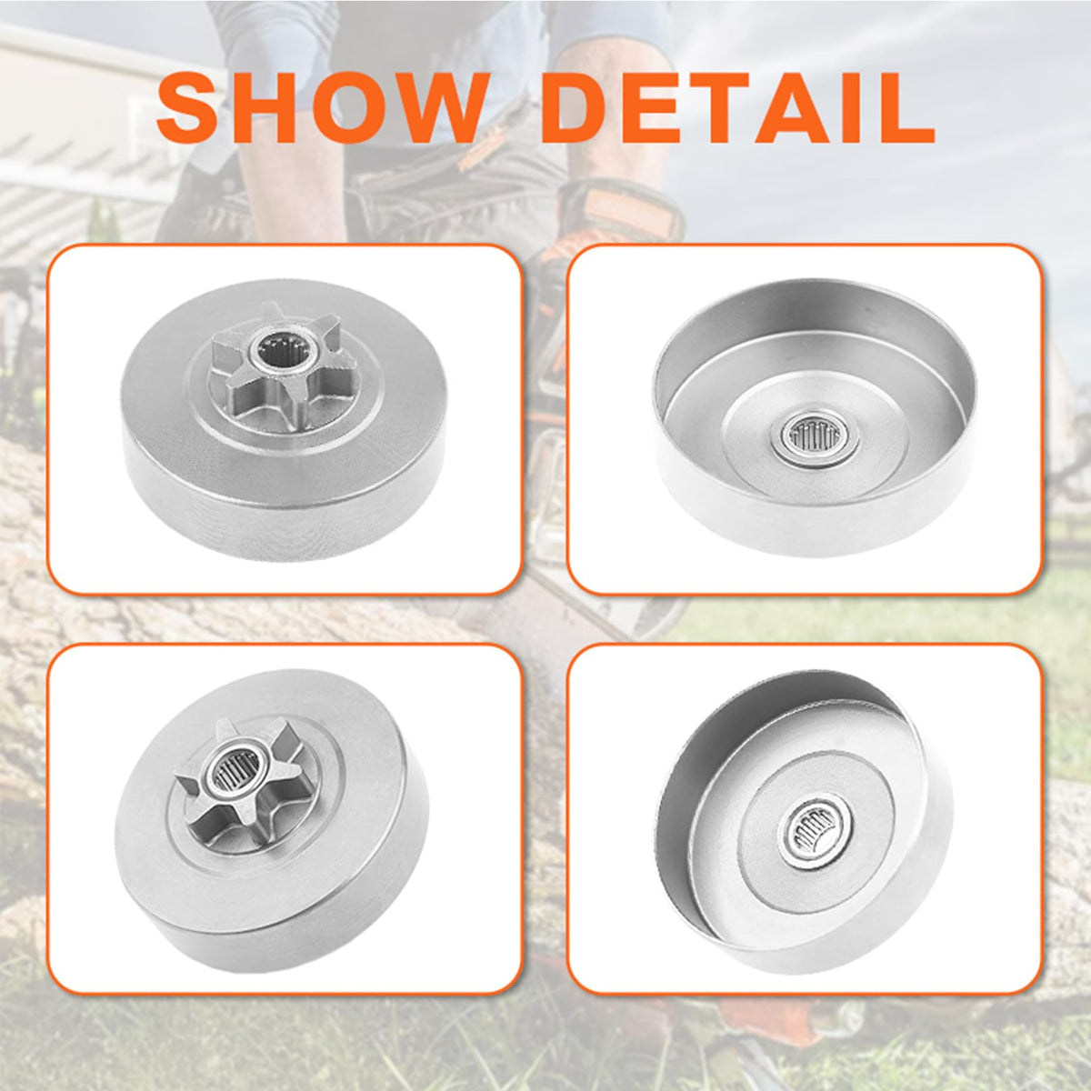 Mtanlo clutch drum assembly 6T for Husqvarna 235e supports smooth power transfer.