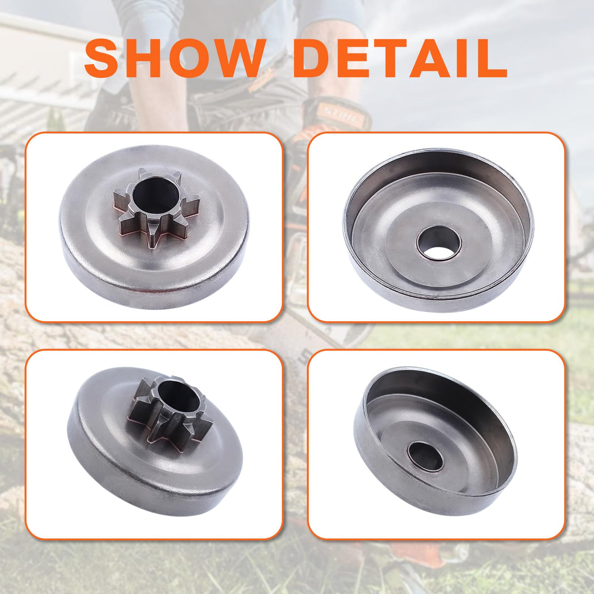 Mtanlo Husqvarna 345 clutch drum compatible parts for quick repairs.