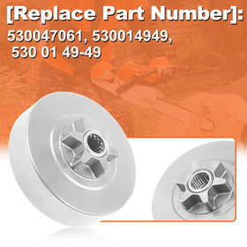 Mtanlo spur sprocket 6T drum for Jonsered 2036 supports stable cutting performance.