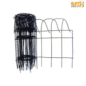 MTB Supply metal wire garden fence used to mark plant beds outdoors