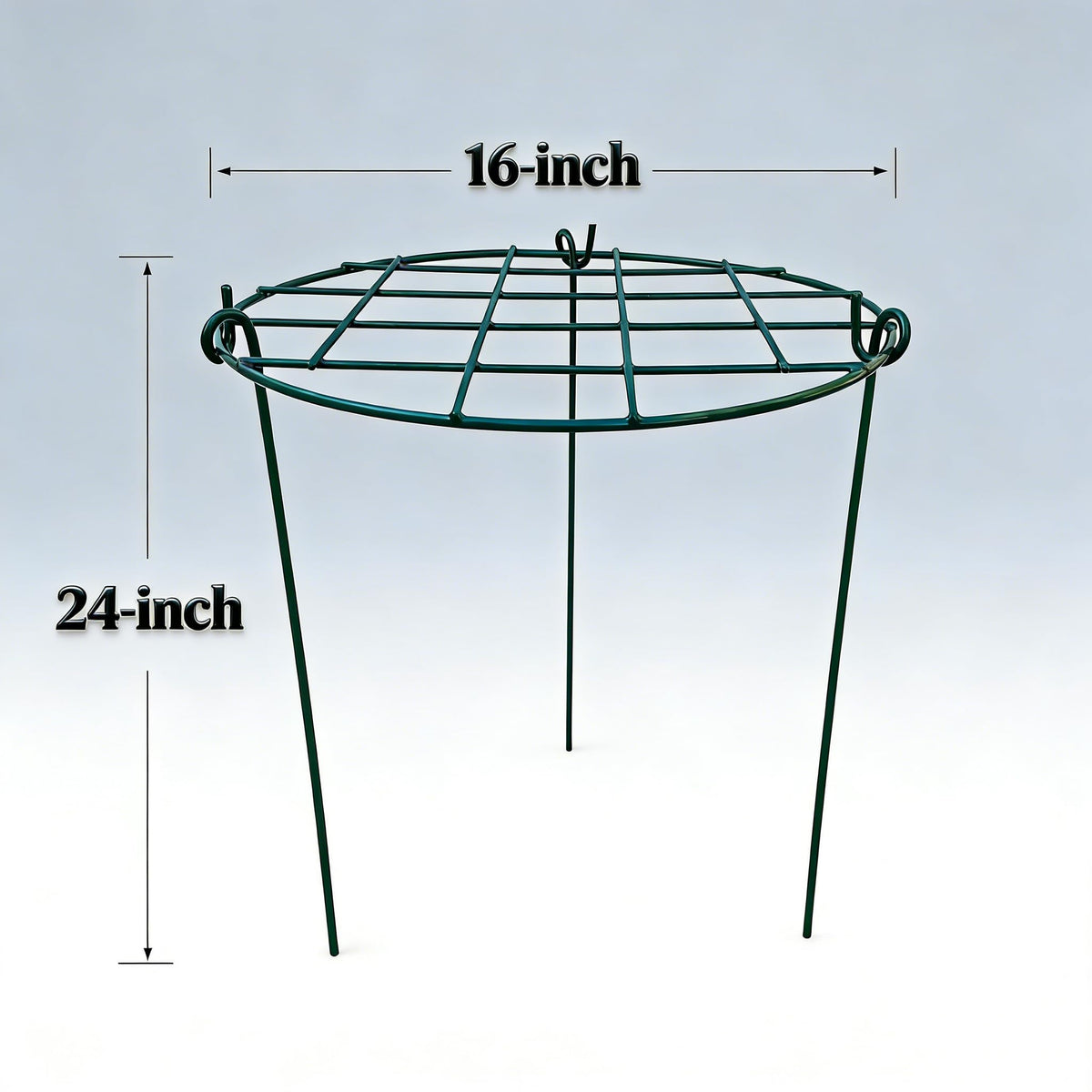 MTB Supply peony cages feature three 24-inch legs for tall plant stability.