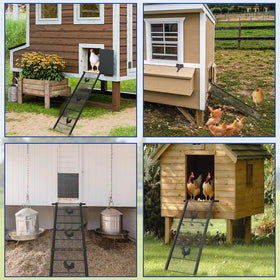 Decorative rooster design on MTGSTOCL ramp adds coop charm
