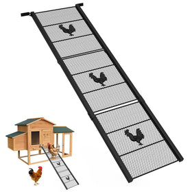 MTGSTOCL metal coop ramp with adjustable length for different henhouses