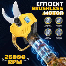MtiolHig 26000RPM brushless motor provides high torque for clean cuts.