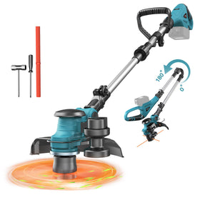 MtiolHig cordless trimmer body for easy maneuverability and clean edges around garden borders.