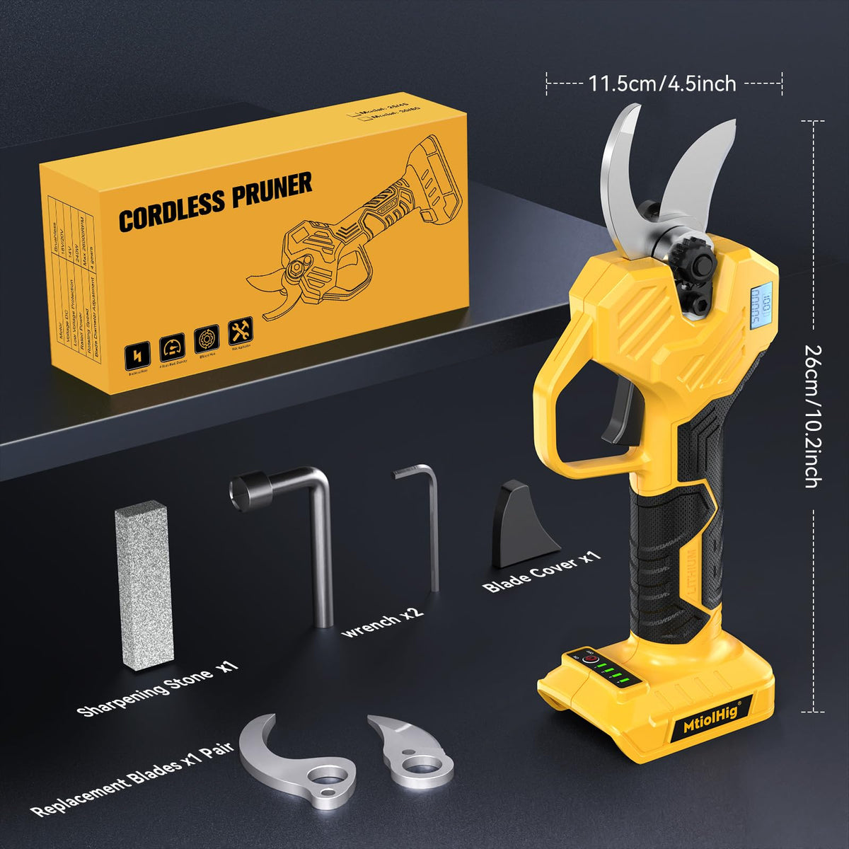 MtiolHig lightweight design reduces fatigue on long pruning sessions.