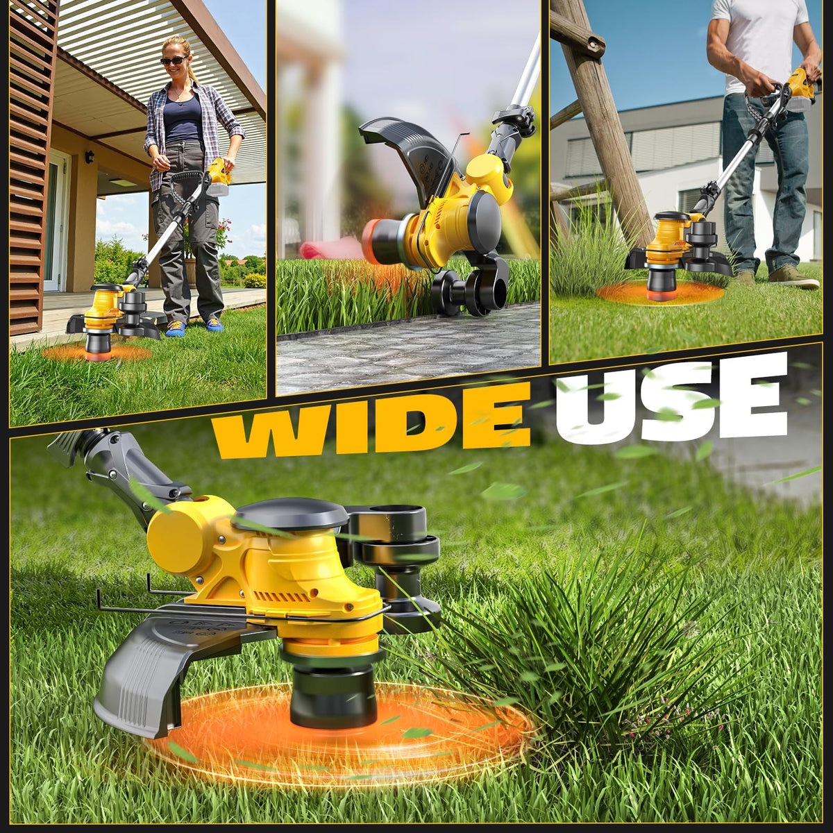 MtiolHig precision guard protects flowers and shrubs during edging.