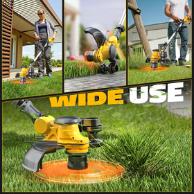 MtiolHig precision guard protects flowers and shrubs during edging.