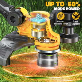MtiolHig 75-degree tilting head enables reach to slopes.