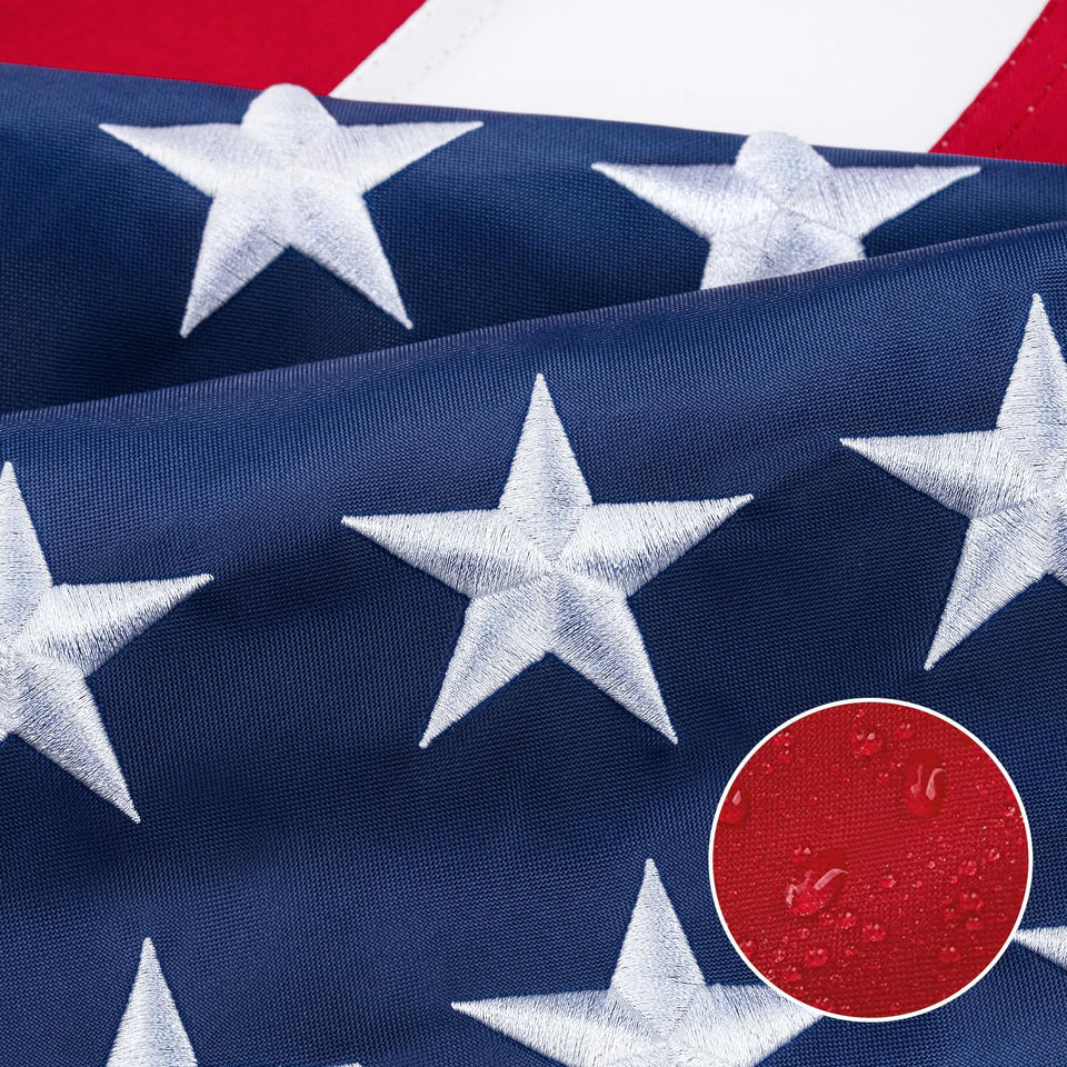 MTKIVI American Flag 3x5 ft for outdoor use, weatherproof and fade-resistant.