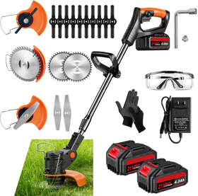 MTLDSH Weed Wacker 21V cordless power for quick mowing and trimming.