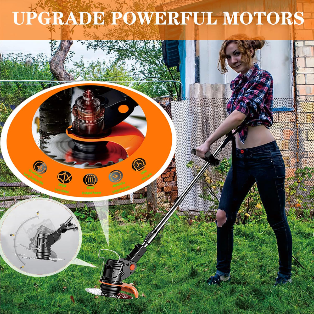 Telescopic pole adjustable to 45–56 inches for comfortable reach.