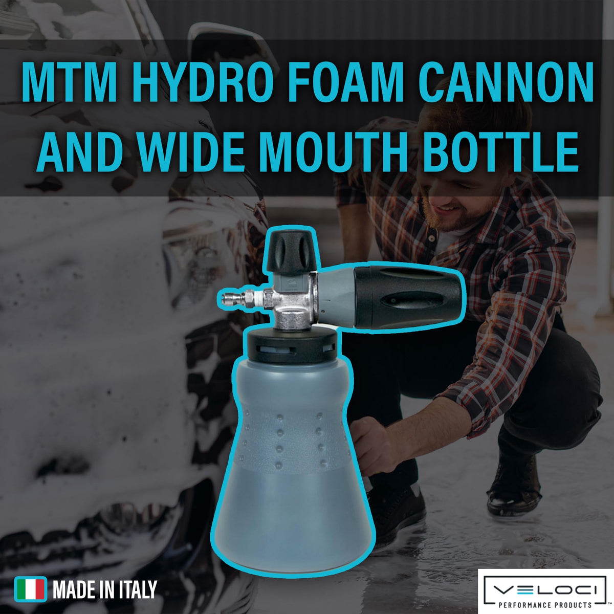 Included fittings connect MTM PF22 to your pressure washer for quick setup