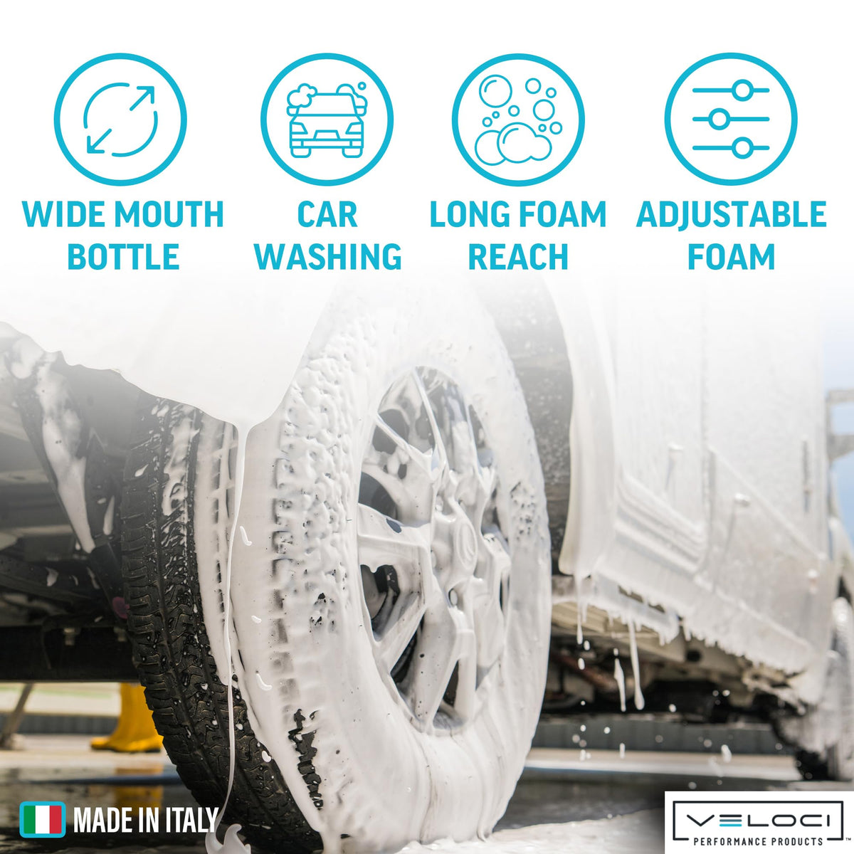 Thick foam output from MTM PF22 for durable cleaning results on various surfaces