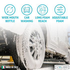 Thick foam output from MTM PF22 for durable cleaning results on various surfaces
