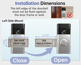 MtMinn reversible no soliciting and do not disturb sign for flexible use.