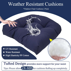 MTMR 19x19 inches outdoor chair cushions fit most chairs