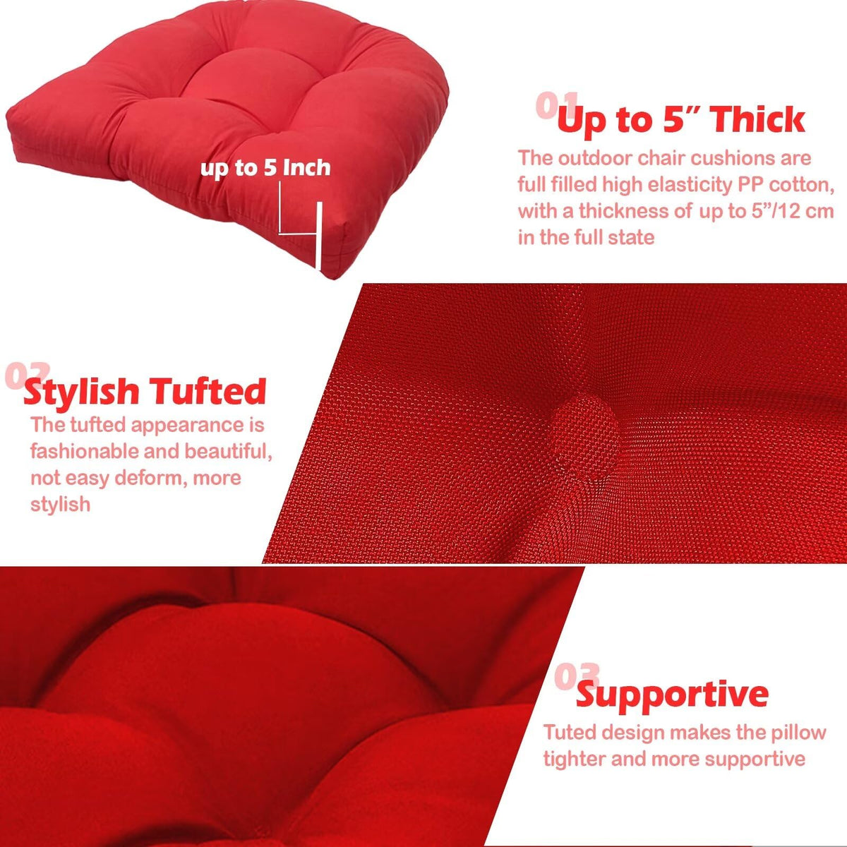 MTMR cushions are easy to clean and quick to fluff