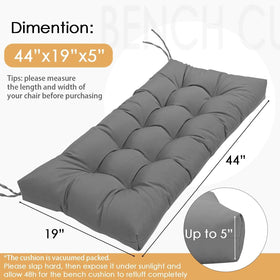 MTMR tufted-design bench cushion adds stylish comfort to any seat.