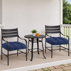 MTMR tufted design outdoor cushions add stylish support to patio chairs