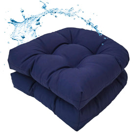 MTMR water-repellent outdoor chair cushions set of 2, weather-ready for sun and rain
