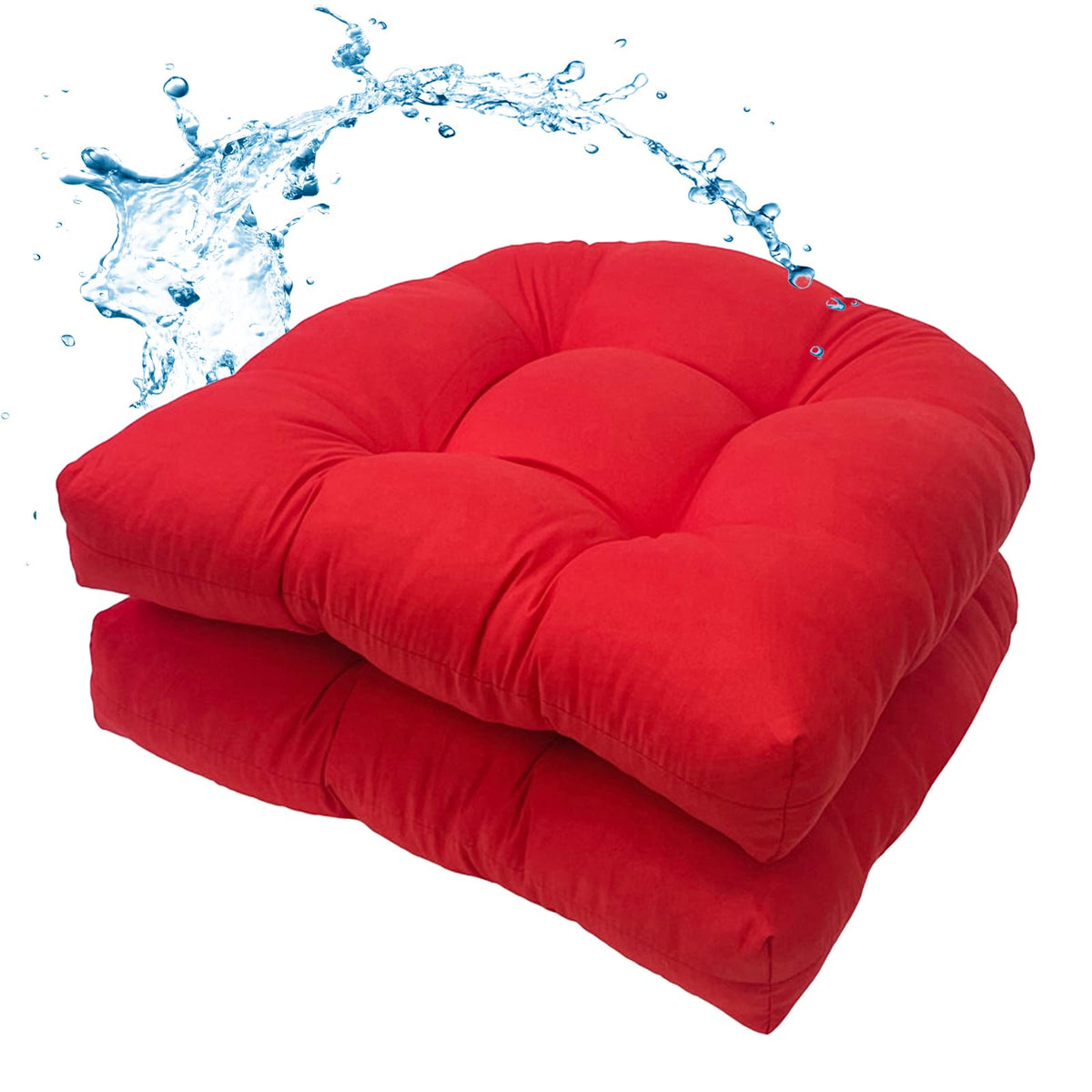 MTMR waterproof outdoor chair cushions 19x19 close-up fabric highlight water resistance for patios