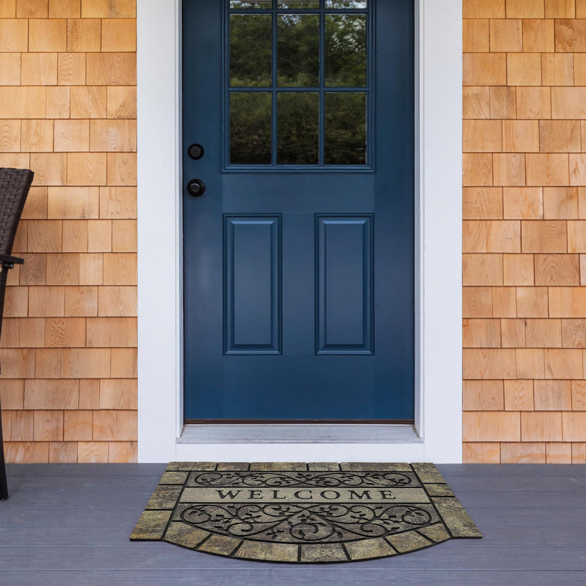 MTOUOCK decorative and functional entry mat complements any home décor.