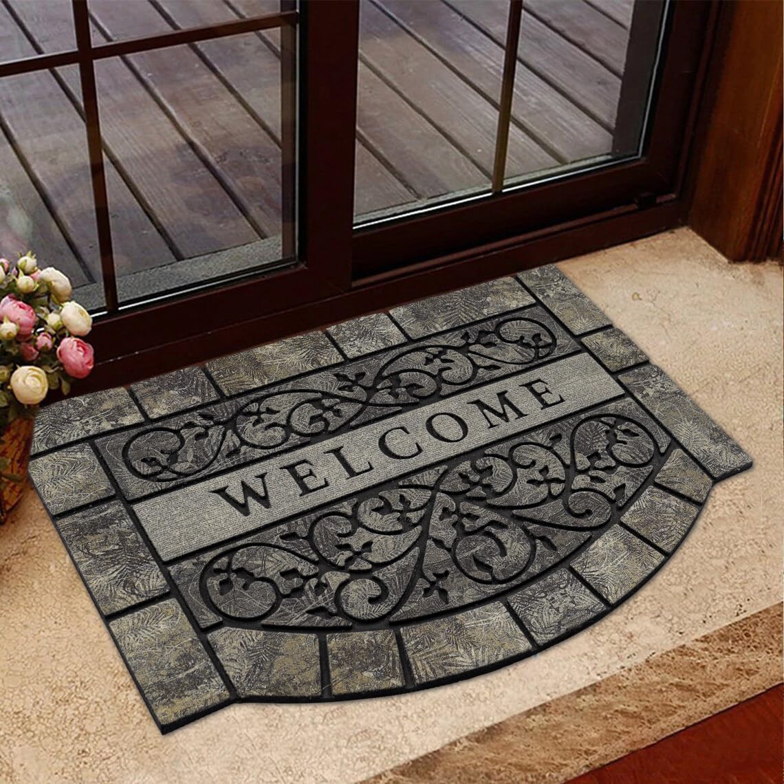 MTOUOCK heavy-duty front-porch mat designed for durable outdoor performance.