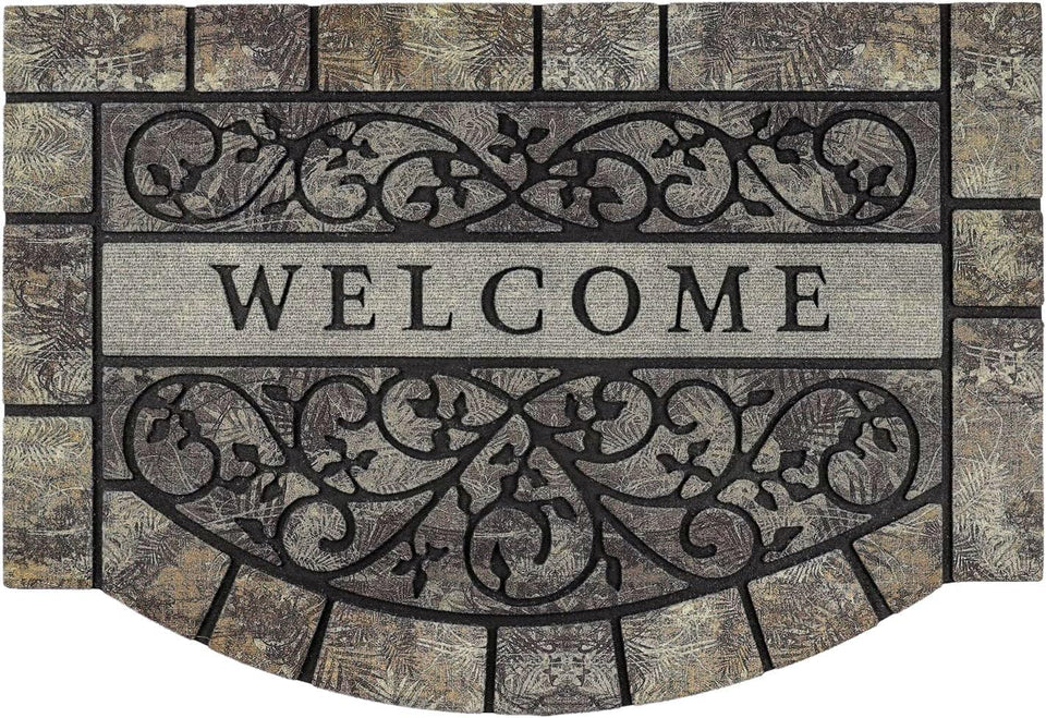 MTOUOCK welcome mat 24x36 for the front door, large entryway mat traps dirt.