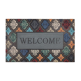 MTOUOCK welcome mat front door with 3D channels for a chic, clean entry
