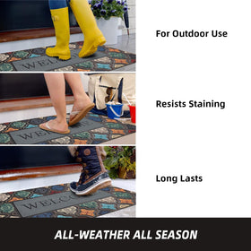 MTOUOCK durable outdoor mat dries quickly after rain