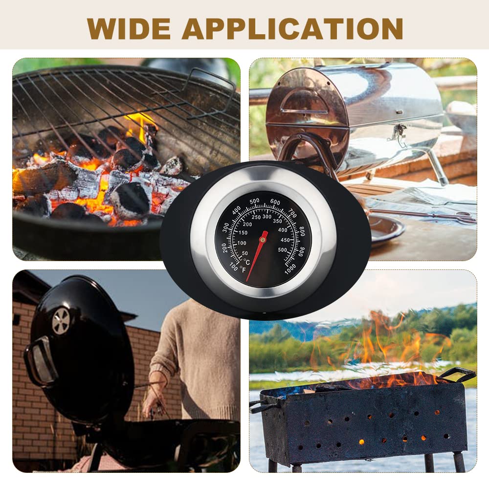 Mtsooning analog grill thermometer with readable dial from far away.