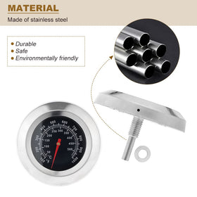 Mtsooning charcoal grill thermometer fits grills and ovens for even heating.