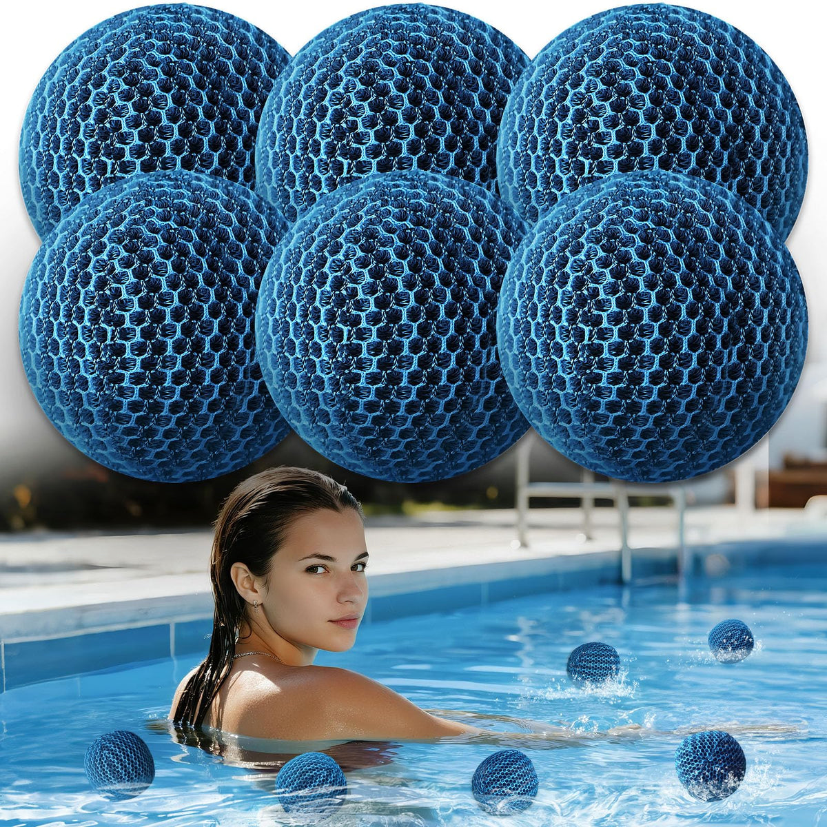 MTWEAR Hot Tub Scum Absorber 6-pack ready to reduce oils in spa water