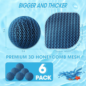 MTWEAR reusable scum balls after hand-wash for eco-friendly use