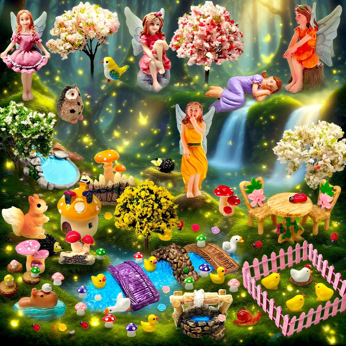 MTWENWENZY versatile garden decor for tabletops and party setups