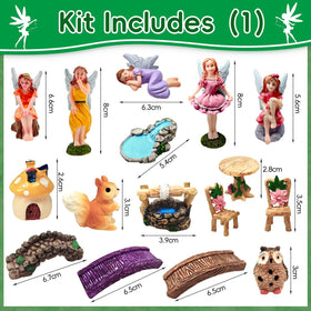 MTWENWENZY resin elf figures add color to outdoor and indoor displays