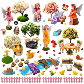 MTWENWENZY trees and mushrooms bring color and texture to mini worlds
