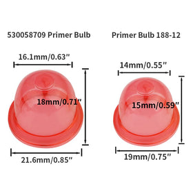 MUAGROO big primer bulb works with zama and major brands for quick engine priming
