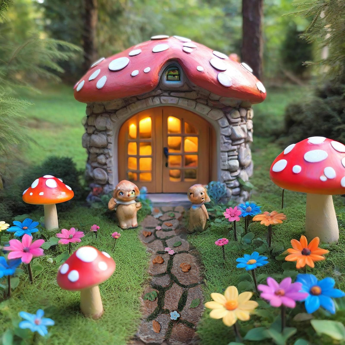 MUAMAX Enchanted Garden Pathway accessory enhances miniature garden storytelling.
