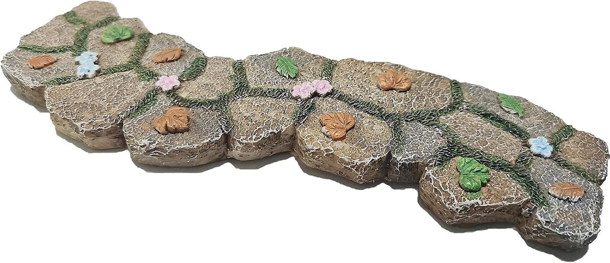 MUAMAX Fairy Garden Walkway Path shows a charming dollhouse sidewalk for miniature play.
