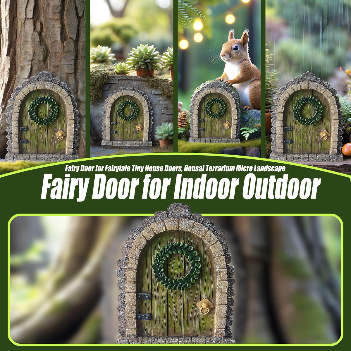 MUAMAX Garden Fairy Door miniature design sparks imagination for kids
