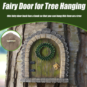 MUAMAX Garden Fairy Door resin detail shows quality craftsmanship