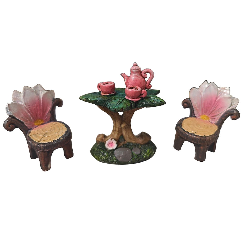 MUAMAX miniature resin table for delicate fairy garden scenes and micro landscapes