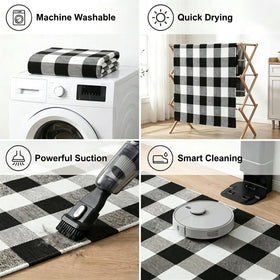 MUBIN buffalo-plaid pattern delivers timeless farmhouse charm.